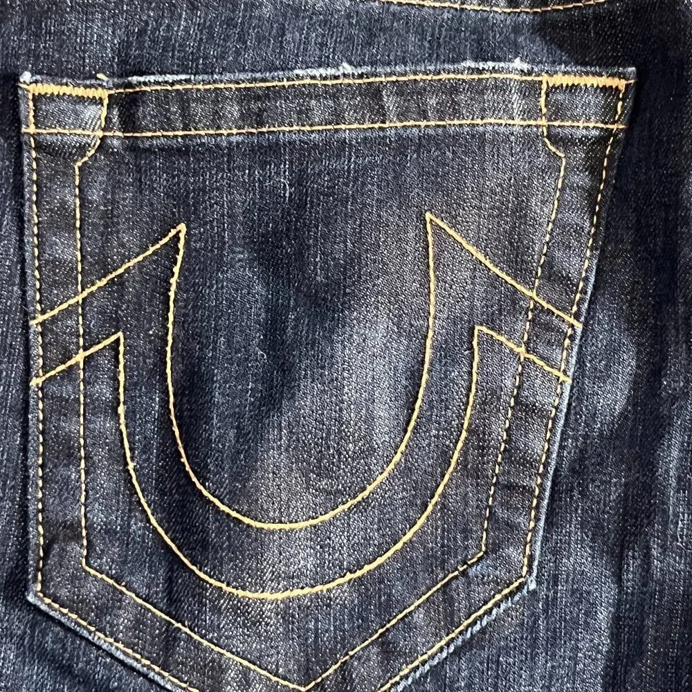 True Religion Ricky Relaxed Straight Relax Droit Jeans Men's Sz. 34- Made in USA